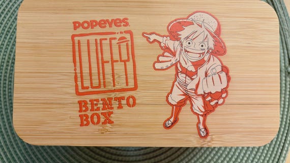 One Piece Luffy Popeyes Bento Box, 3D Printed Anime Lunch Container