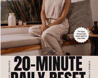 Lista di controllo per le pulizie quotidiane in 20 minuti / Routine per mamme impegnate (PDF stampabile)