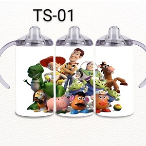 Personliga talande leksaker i rostfritt stål med sippy-mugg, barnhandtag och lock