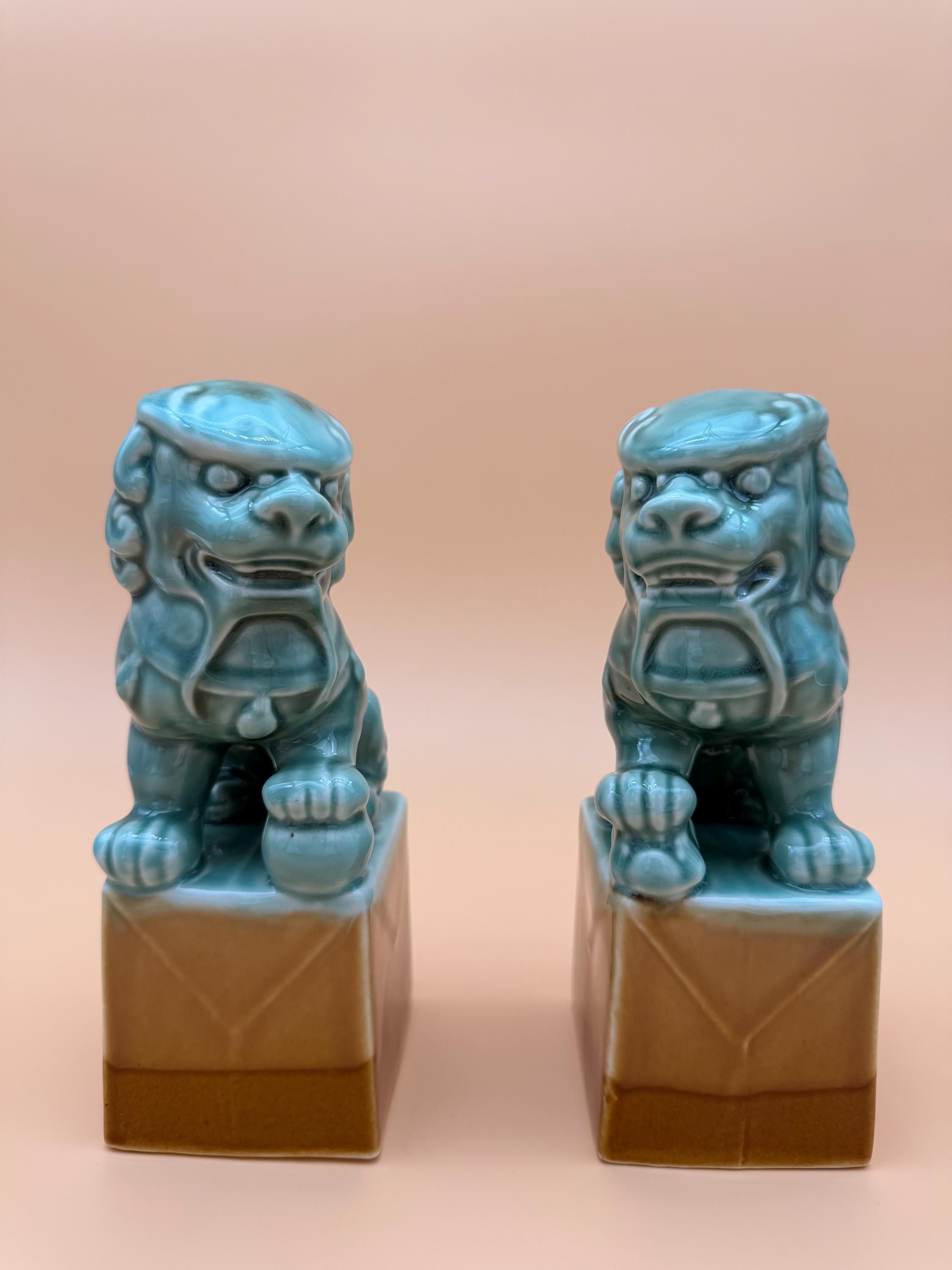 Vintage Porcelain Foo Dogs - Etsy