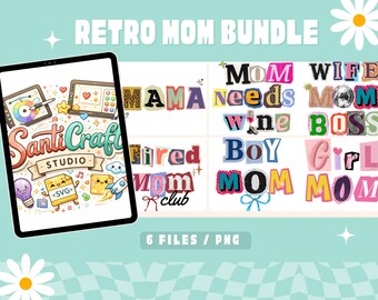 Retro Png, Mothers Day Png, Mom Sublimation Designs