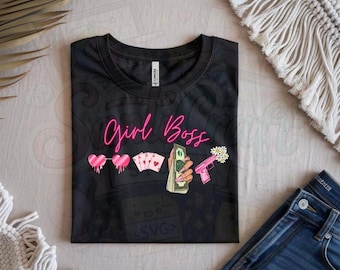 Girl Boss PNG, Boss Life Clipart, Motivational Quote (Digital Download)