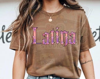Latina PNG, Spanish Girl Graphic, Sublimation Design (Digital Download)