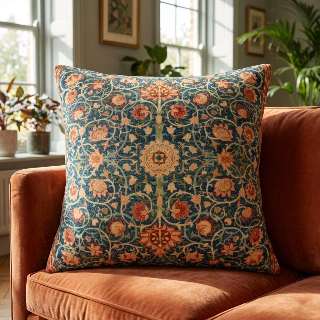 William morris velvet pillows - Etsy 日本