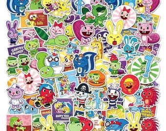 Happy Tree Friends 3in Acrylic Shaker Keychain // Shaking Things