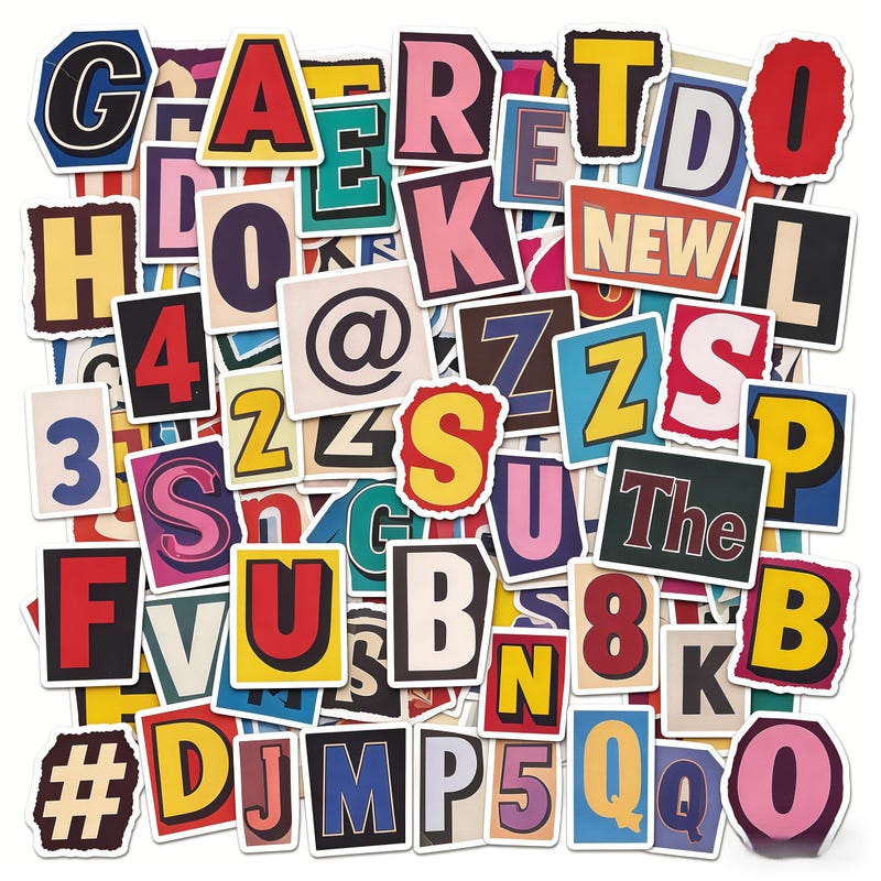 Sticker Letter Free Letter Stickers - Etsy UK