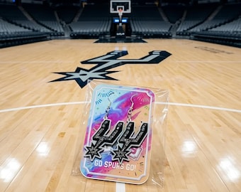 Spurs team earrings