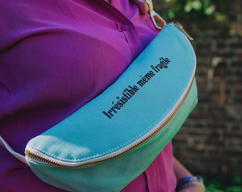 Riñonera personalizada para mujer - riñonera de tela con mensaje - regalo original para mujer - idea de regalo personalizado