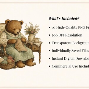 Woodland Storybook Lifestyle Clipart Bundle, Cottagecore Woodland Animals, Cozy Scenes (Digital Download) image 2