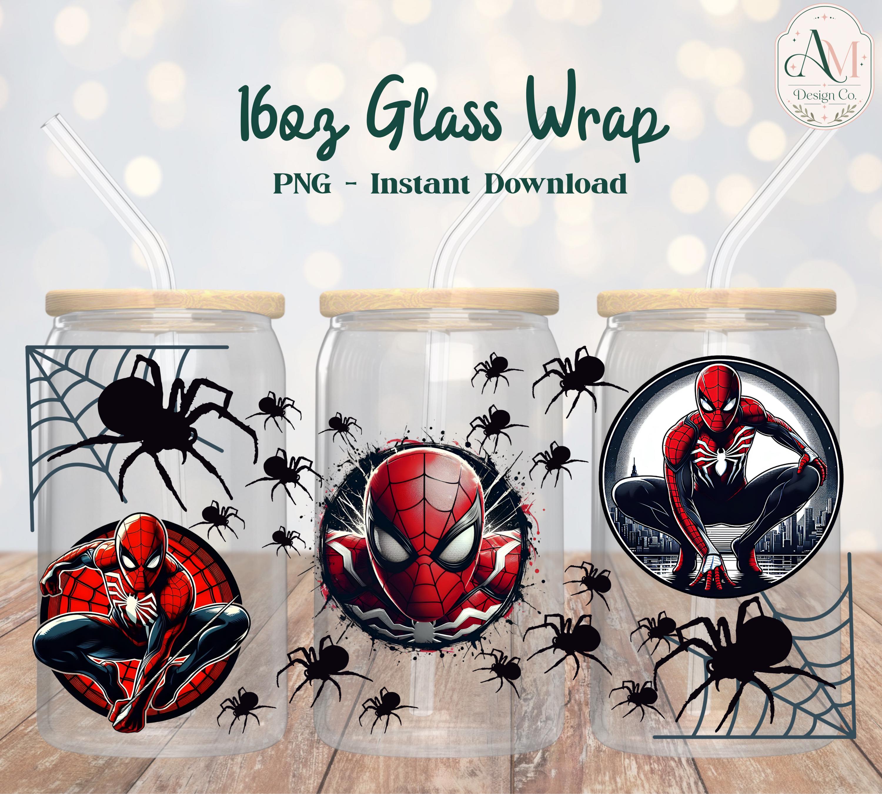 Spiderman glass - Etsy 日本