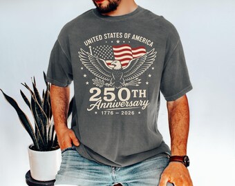 Retro Proud American Comfort Colors Shirt, Vintage Statue of Liberty Mens Tshirt, 4th of July Flowers Tee, Guy Patriotic Holiday Top