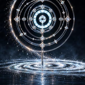 Crystal Engine Core Sci-Fi Book Cover, Hard Sci-Fi Art (Digital Download) image 3