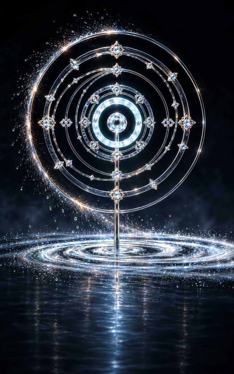 Crystal Engine Core Sci-Fi Book Cover, Hard Sci-Fi Art (Digital Download) image 3