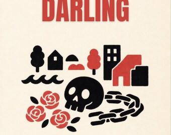 Premade Dark Romance Book Cover, Tattoo Flash Style, Skull and Roses Ebook Design