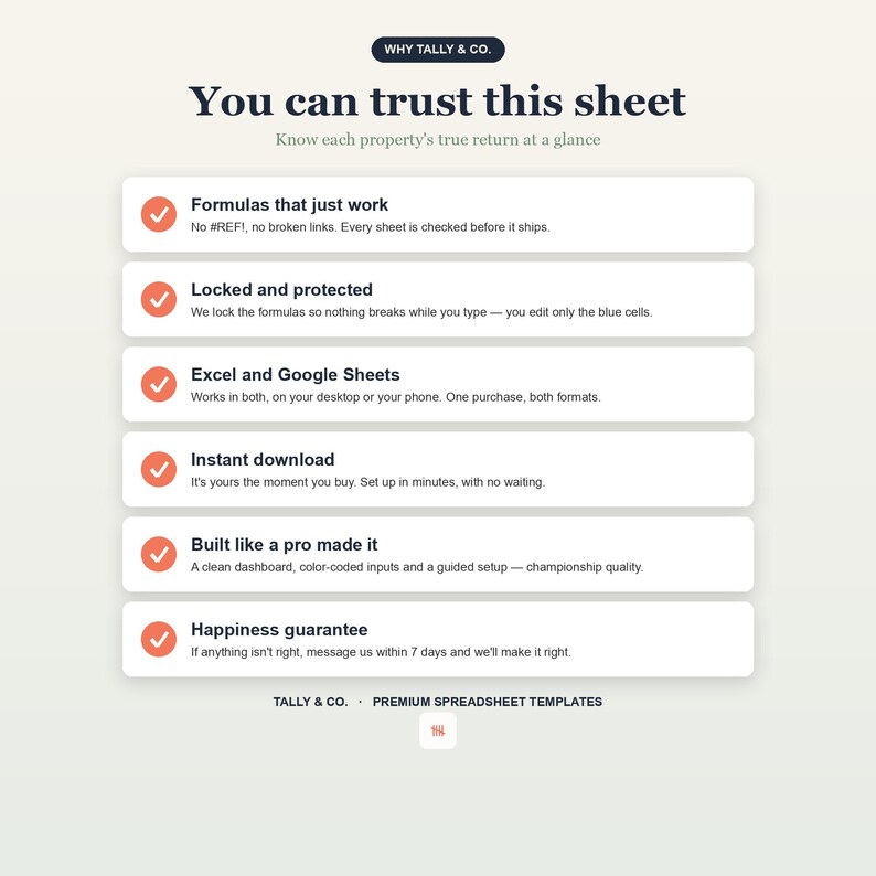 Rent-Property-Tracker, Investition-Cash-Flow-Dashboard (Excel Google Sheets) Bild 5