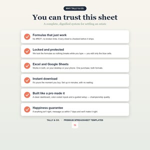 Organisator nalatenschap, controlelijst nalatenschap, activaschuldentracker (digitale download) afbeelding 7