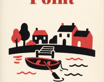 Premade Cozy Mystery Book Cover, Rowing Boat on the Pond, Two Colour Ebook Design