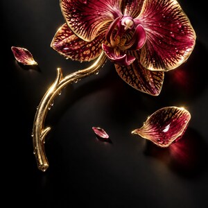 Crimson Glass Orchid Sci-Fi Book Cover, Literary Science Fiction (Digital Download) image 3