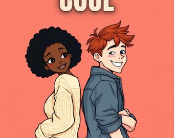 Premade Rom Com Book Cover, Eye Roll Couple Illustration Art for Fake Dating Authors