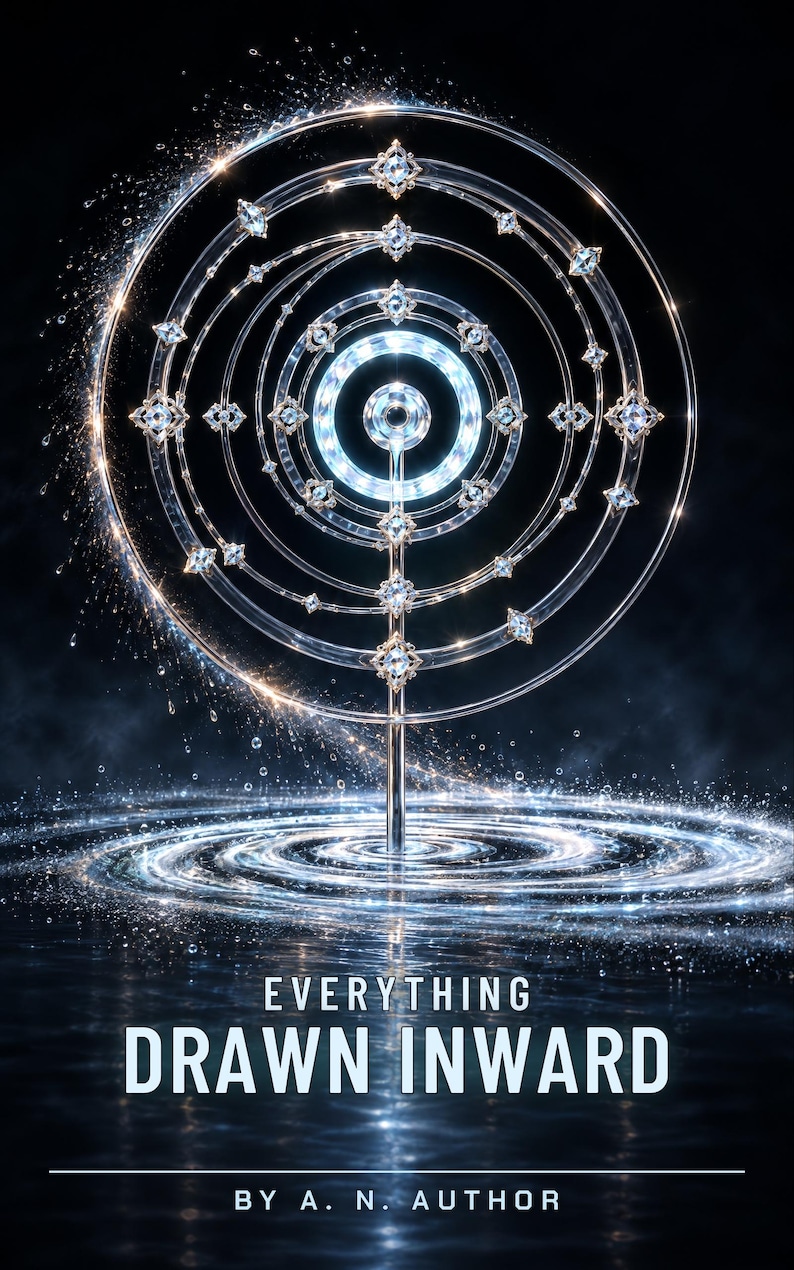 Crystal Engine Core Sci-Fi Book Cover, Hard Sci-Fi Art (Digital Download) image 1
