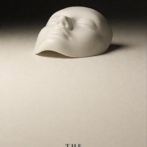 Premade Fantasy Book Cover, Cracked Porcelain Mask Art for Dark Fantasy Authors image 1