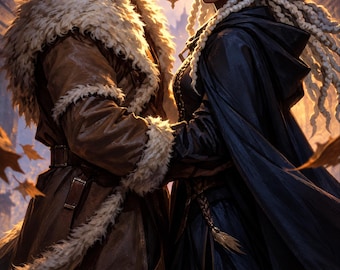 Urban Fantasy Book Cover, Wolf Shifter and Witch at Lamplight (Digital Download)