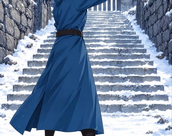 LitRPG Book Cover, Sword, Broken Stair, Snow Art (Digital Download)