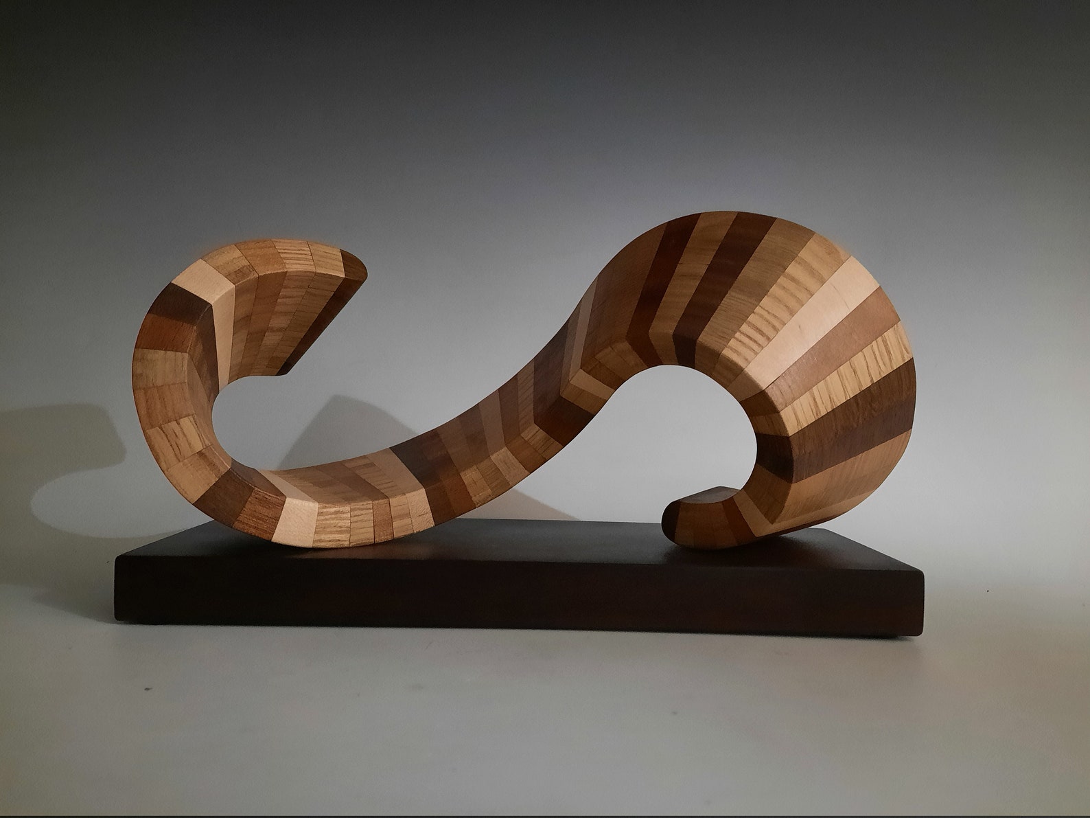 Modern Abstract Wood Art Sculpture Etsy