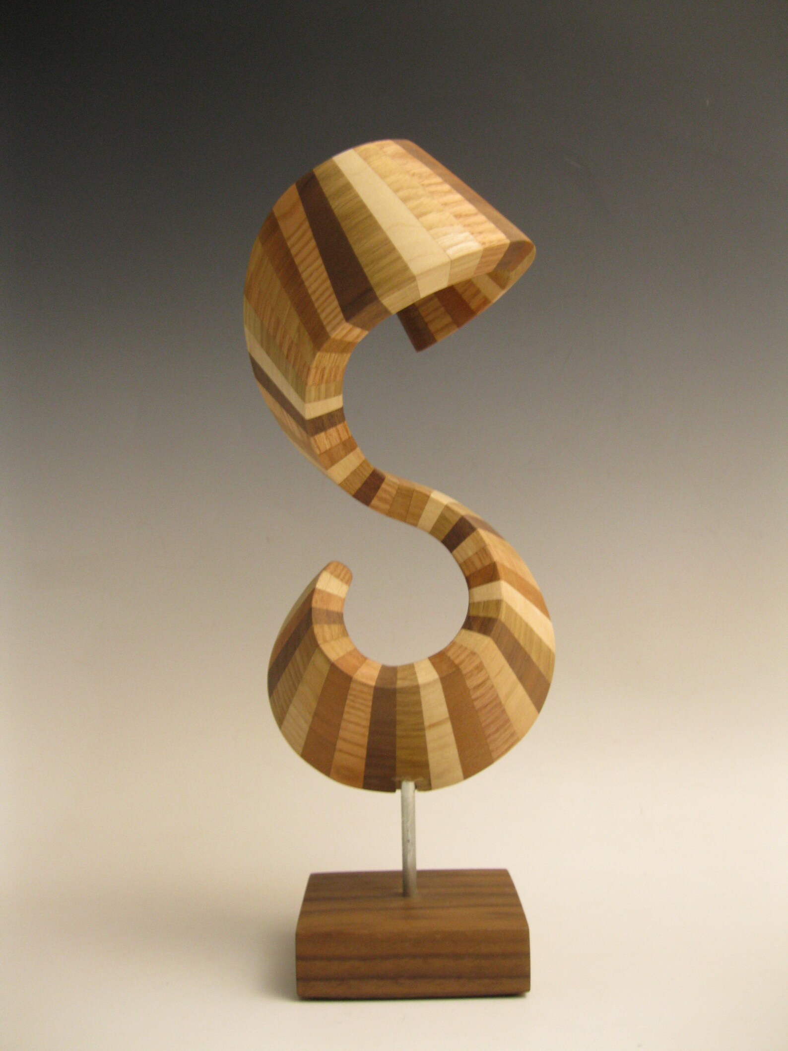 Modern Abstract Wood Sculpture Etsy