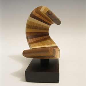 Modern Abstract Wood Sculpture image 3