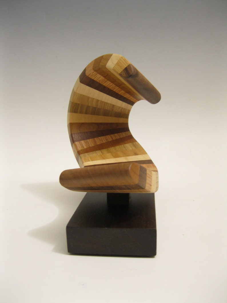Modern Abstract Wood Sculpture image 3