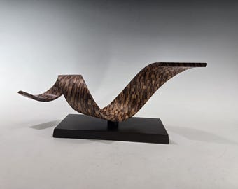 Wood Sculpture Modern Abstract Art