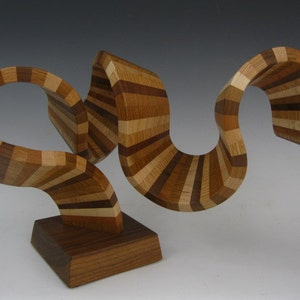 modern sculpture abstract sculpture wood sculpture image 1