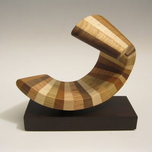 Modern Abstract Wood Sculpture image 5