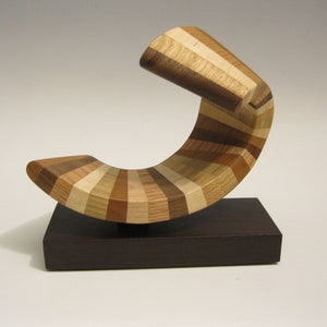 Modern Abstract Wood Sculpture image 6