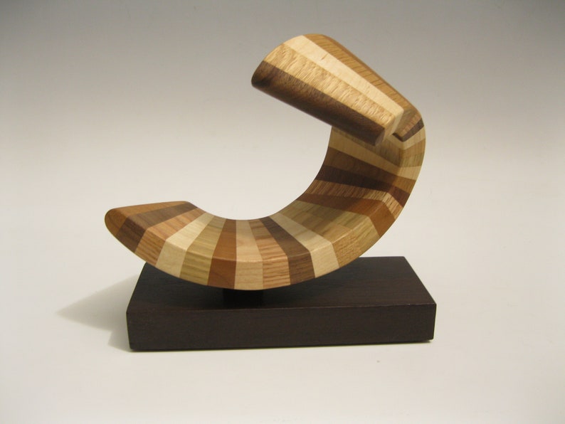 Modern Abstract Wood Sculpture image 6