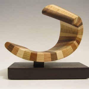 Modern Abstract Wood Sculpture