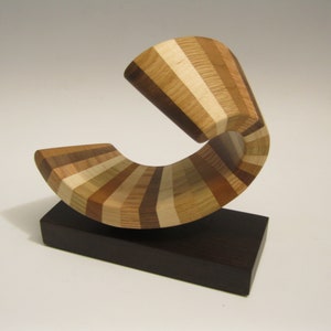 Modern Abstract Wood Sculpture image 7