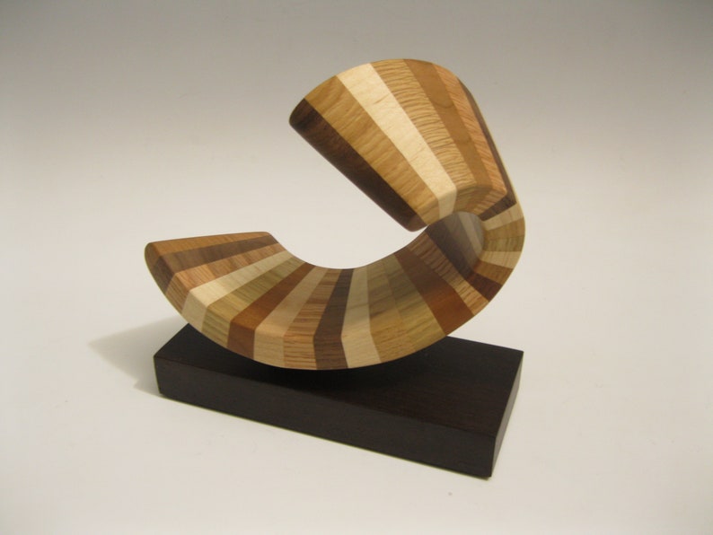 Modern Abstract Wood Sculpture image 7