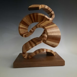 wood sculpture  modern sculpture  abstract sculpture