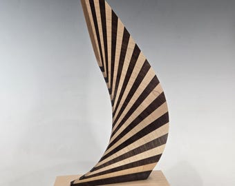 Wood sculpture Modern Abstract Art