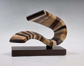 Wood Sculpture Modern Abstract Art