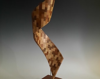 wood sculpture  modern sculpture   abstract sculpture