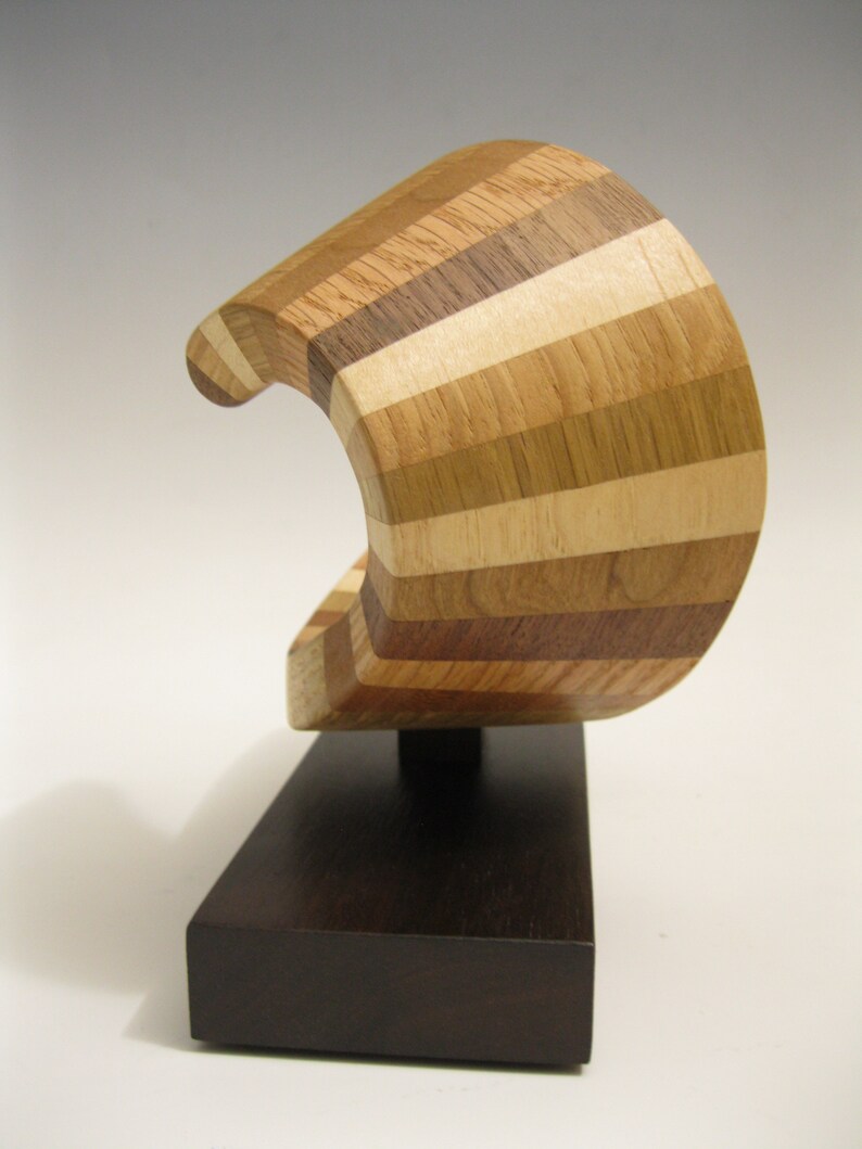 Modern Abstract Wood Sculpture image 4