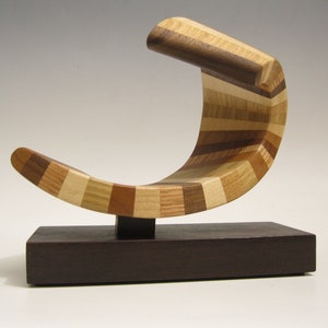 Modern Abstract Wood Sculpture image 2