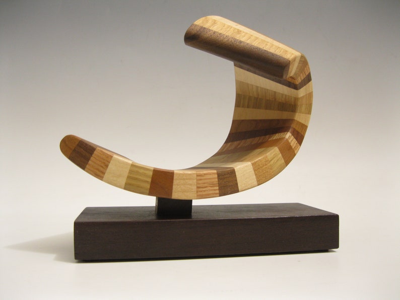 Modern Abstract Wood Sculpture image 2