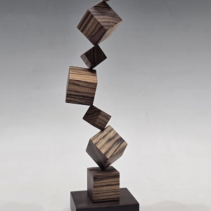 Wood Sculpture Modern Abstract  ,
