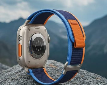 Nylon Loop Uhrenarmband passend für Apple Watch Ultra 3/2, 40–49 mm