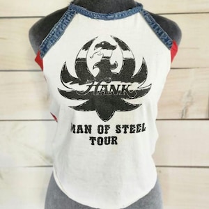 Upcycled Hank Jr Bandana Halter Top, One of a Kind Reworked Shirt, Handmade Patchwork Top, Festival Clothing, Adjustable Open Back Top