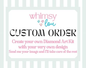 Kit de pintura de diamantes personalizado a partir de una foto / Arte de diamantes personalizado / Imagen personalizada convertida en pintura de diamantes / Idea de regalo